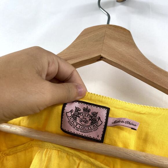 Juicy Couture golden yellow linen blouse - Picture 3 of 4